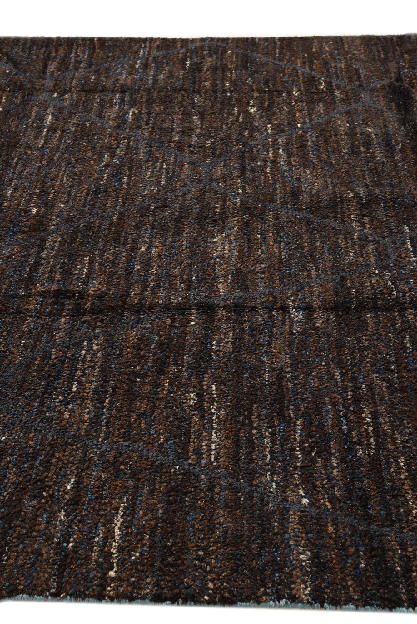 7' 7 x 10' 3 Hand Knotted Moroccan Wool Rug