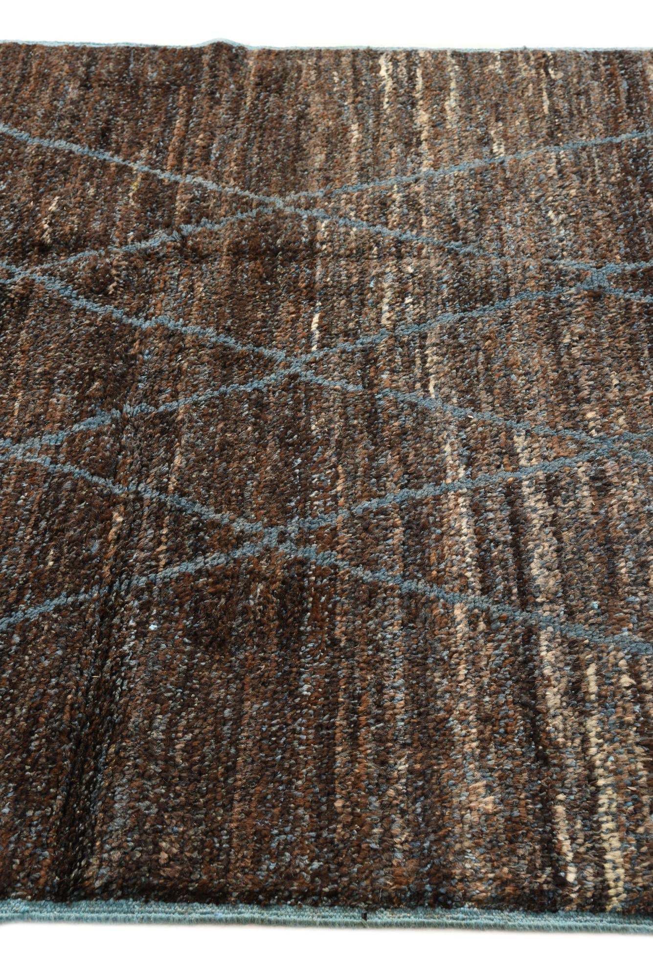 6' x 9' 1 Hand Knotted Moroccan Wool Rug