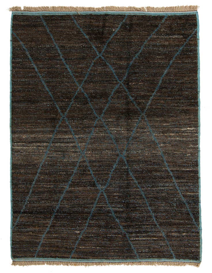 Detail image of 6' x 9' 1 Hand Knotted Moroccan Wool Rug