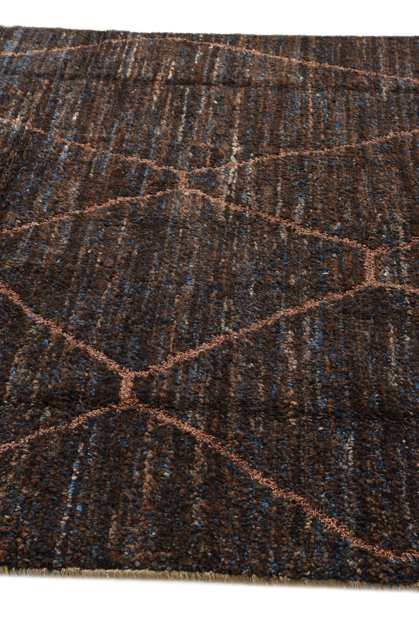 6' x 9' 2 Hand Knotted Moroccan Wool Rug