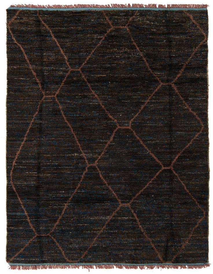 Detail image of 6' x 9' 2 Hand Knotted Moroccan Wool Rug