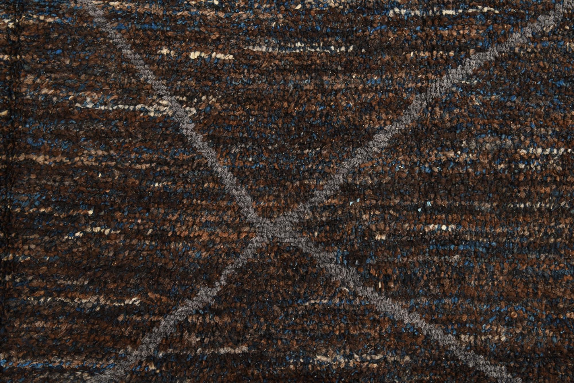 7' 9 x 9' 10 Hand Knotted Moroccan Wool Rug