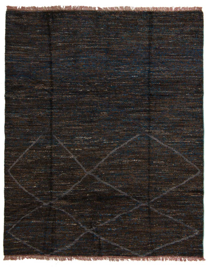 Detail image of 7' 9 x 9' 10 Hand Knotted Moroccan Wool Rug