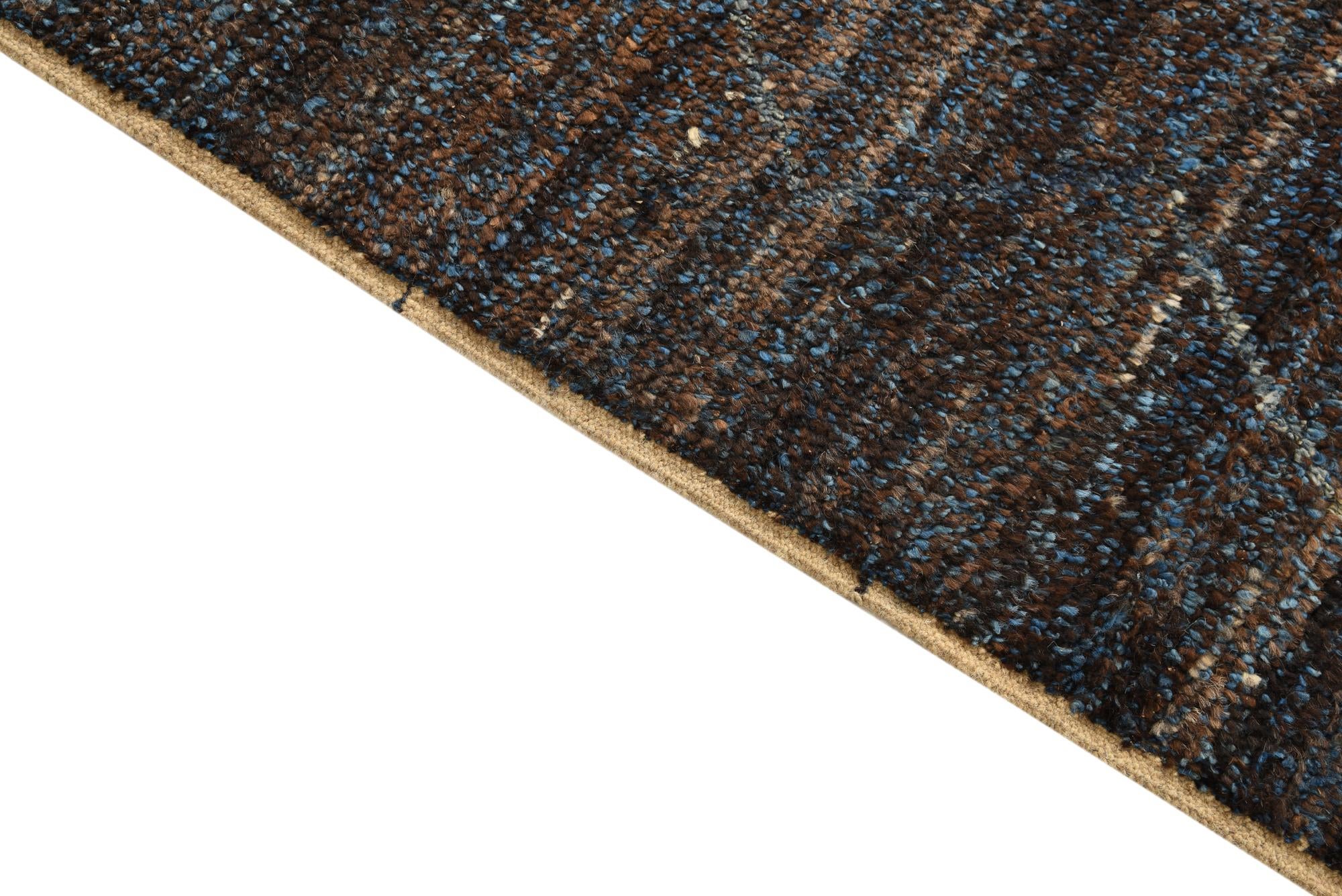 9' x 12' 7 Hand Knotted Moroccan Wool Rug