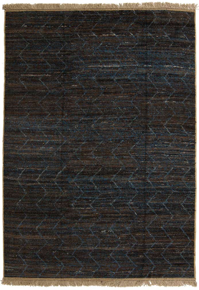 9' x 12' 7 Hand Knotted Moroccan Wool Rug