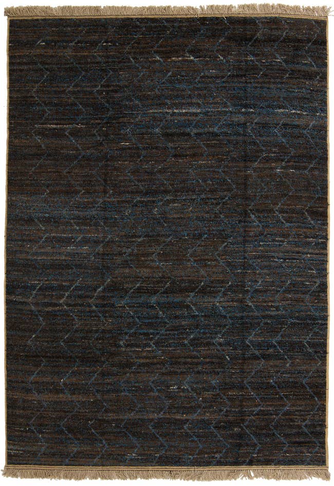 Detail image of 9' x 12' 7 Hand Knotted Moroccan Wool Rug