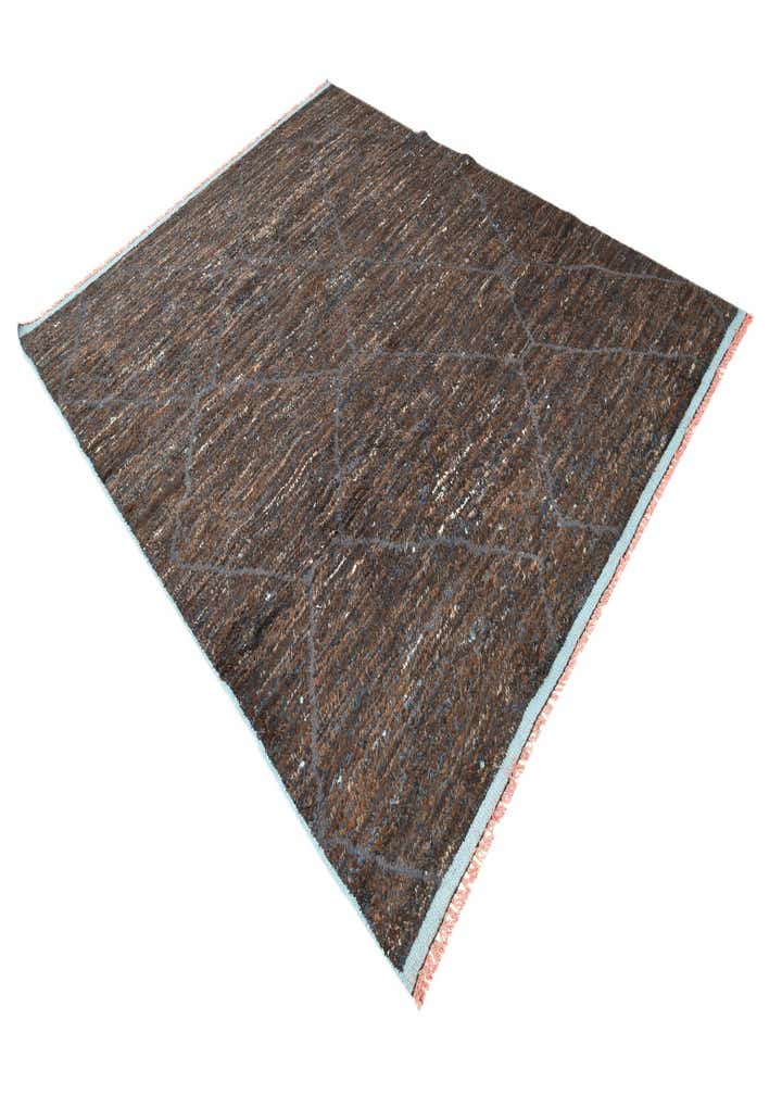 8' 1 x 10' 5 Hand Knotted Moroccan Wool Rug