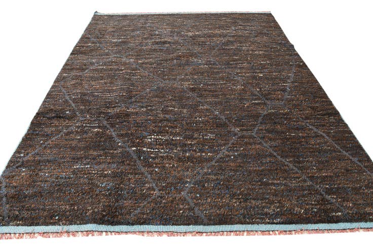 Detail image of 8' 1 x 10' 5 Hand Knotted Moroccan Wool Rug