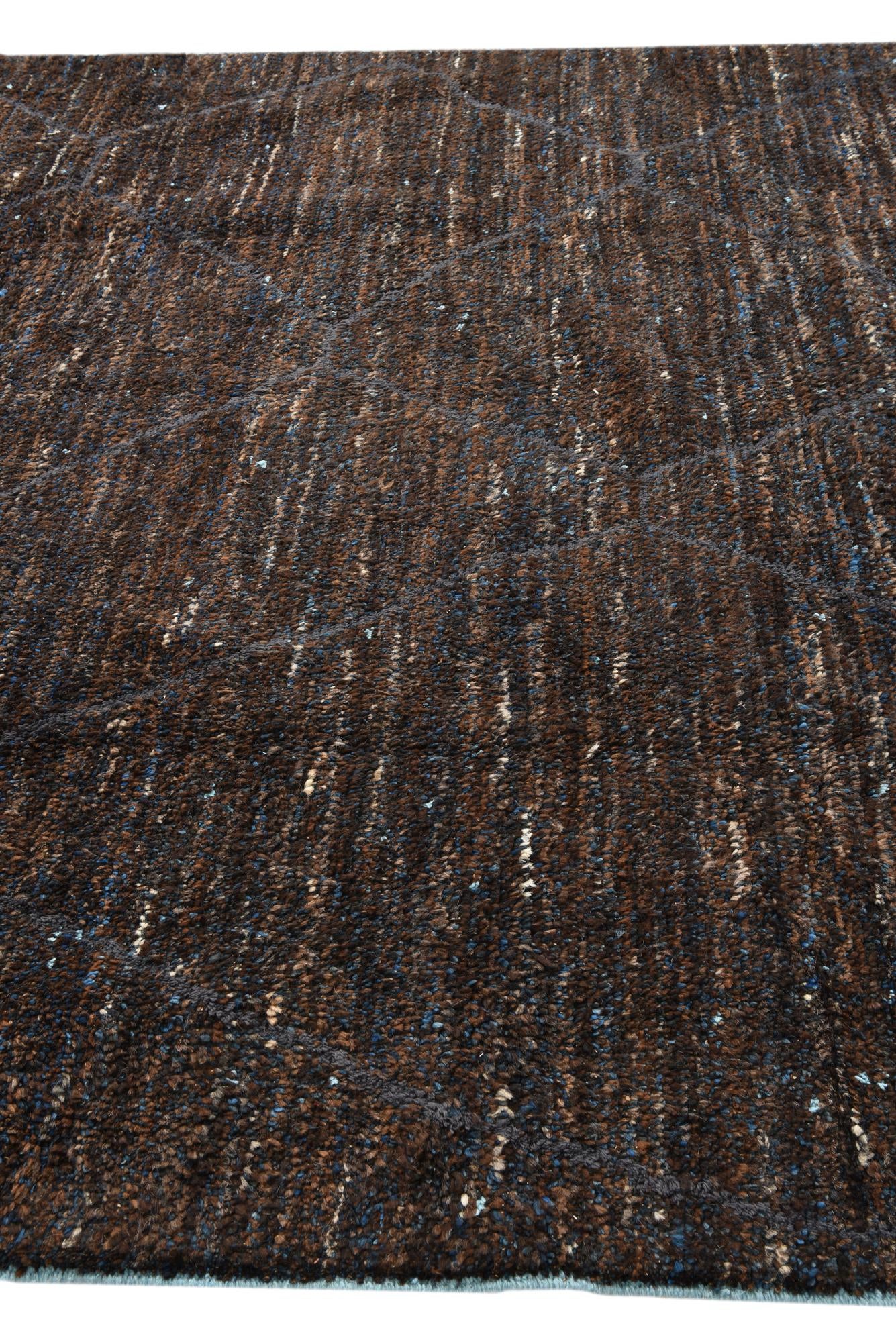 8' 1 x 10' 5 Hand Knotted Moroccan Wool Rug