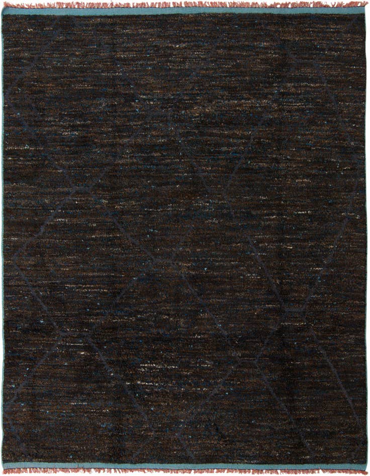 Detail image of 8' 1 x 10' 5 Hand Knotted Moroccan Wool Rug