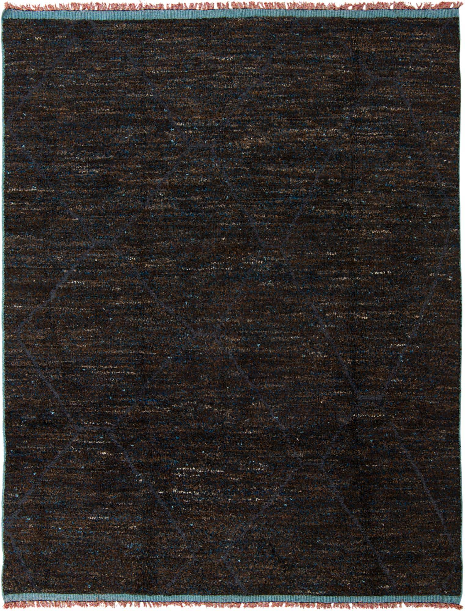 8' 1 x 10' 5 Hand Knotted Moroccan Wool Rug
