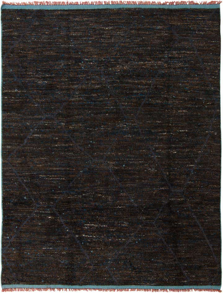 8' 1 x 10' 5 Hand Knotted Moroccan Wool Rug