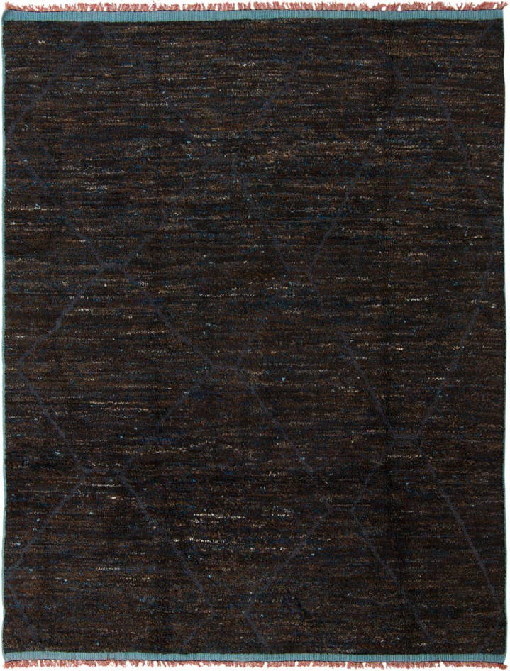 Detail image of 8' 1 x 10' 5 Hand Knotted Moroccan Wool Rug
