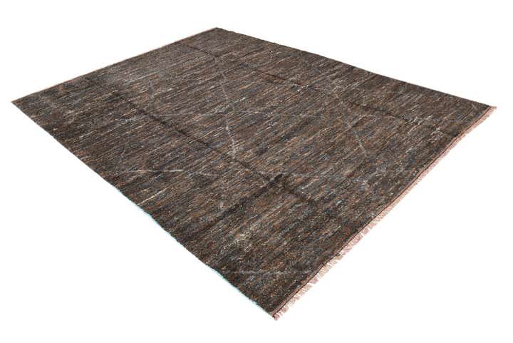 8' 2 x 10' 9 Hand Knotted Moroccan Wool Rug