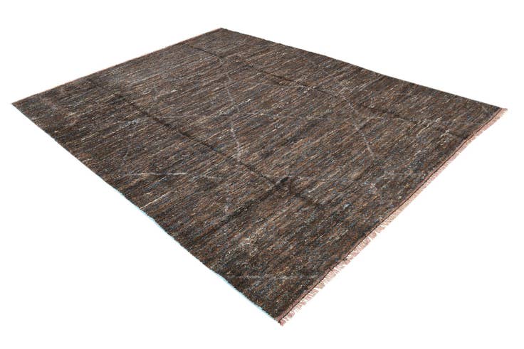 Detail image of 8' 2 x 10' 9 Hand Knotted Moroccan Wool Rug