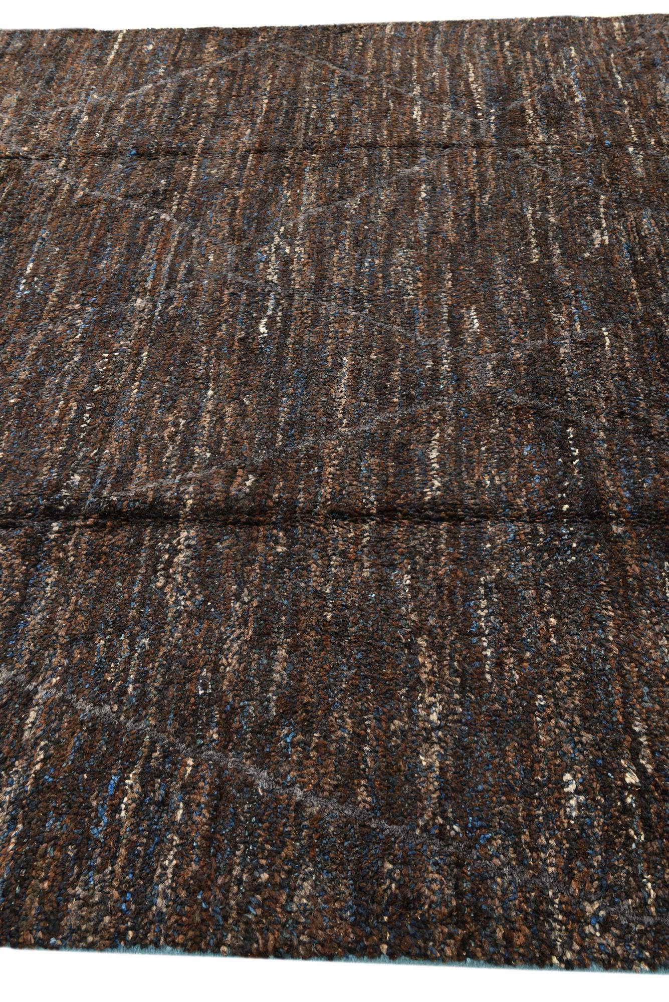 8' 2 x 10' 9 Hand Knotted Moroccan Wool Rug