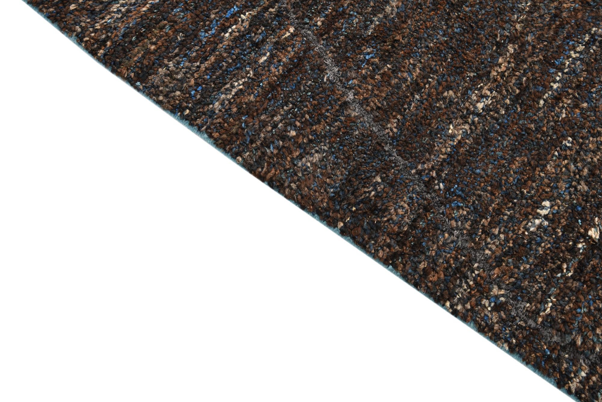 8' 2 x 10' 9 Hand Knotted Moroccan Wool Rug