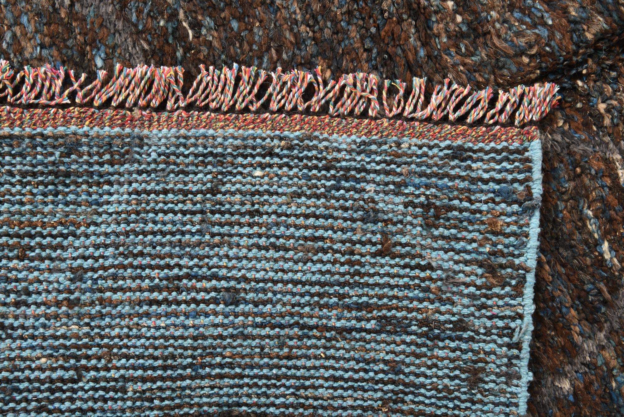 8' 2 x 10' 9 Hand Knotted Moroccan Wool Rug