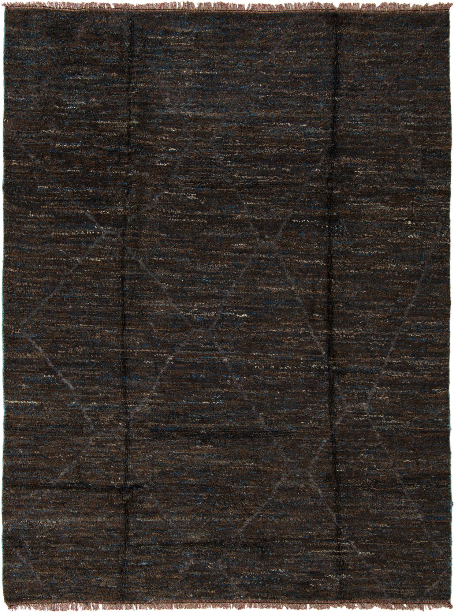 8' 2 x 10' 9 Hand Knotted Moroccan Wool Rug