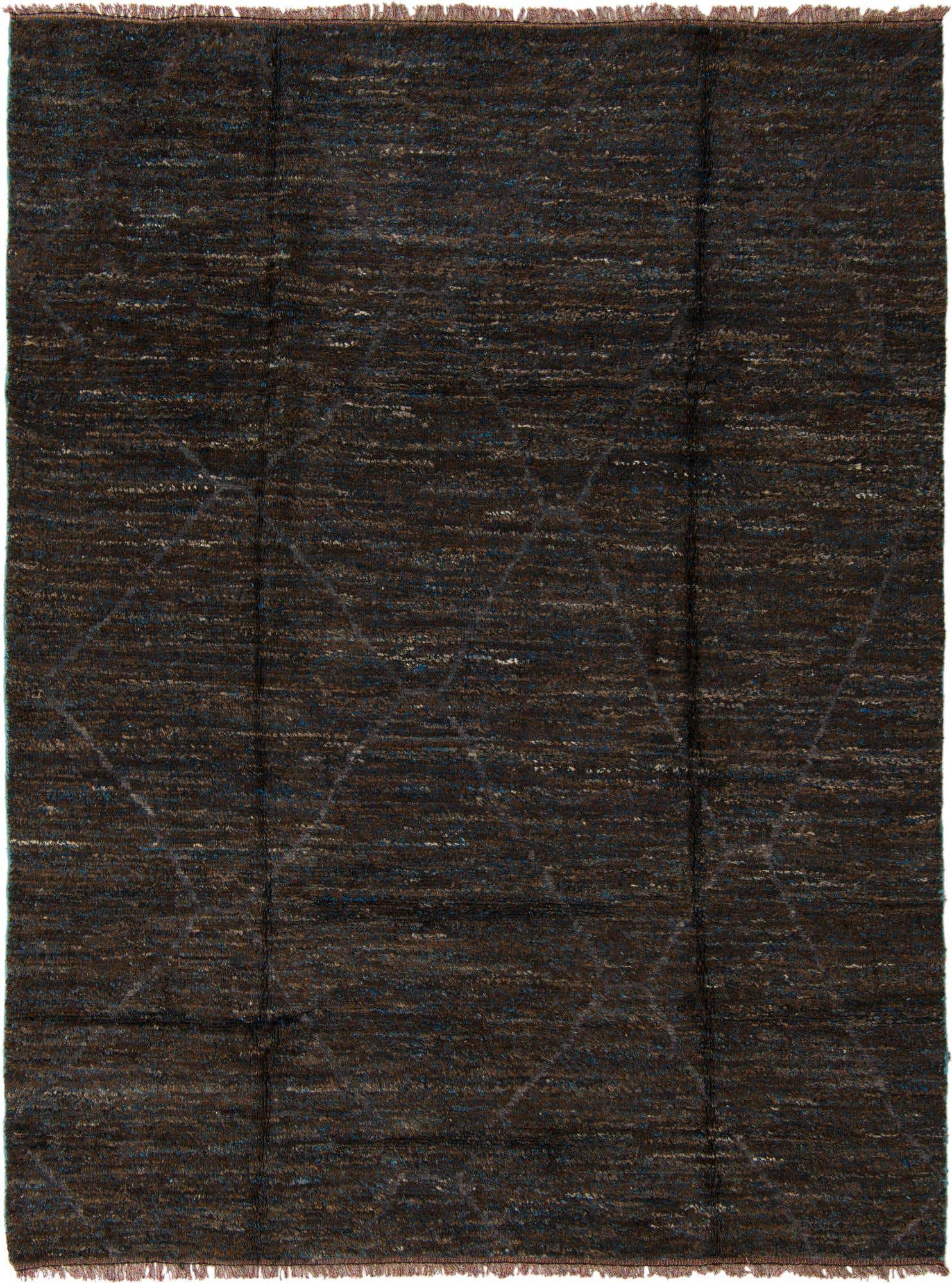 8' 2 x 10' 9 Hand Knotted Moroccan Wool Rug