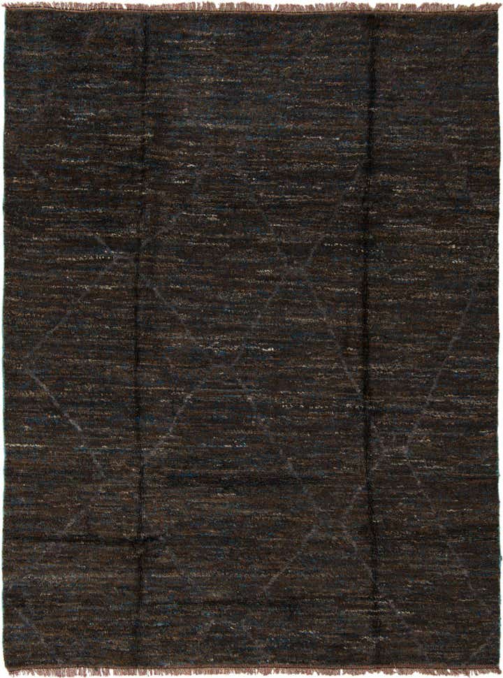 8' 2 x 10' 9 Hand Knotted Moroccan Wool Rug