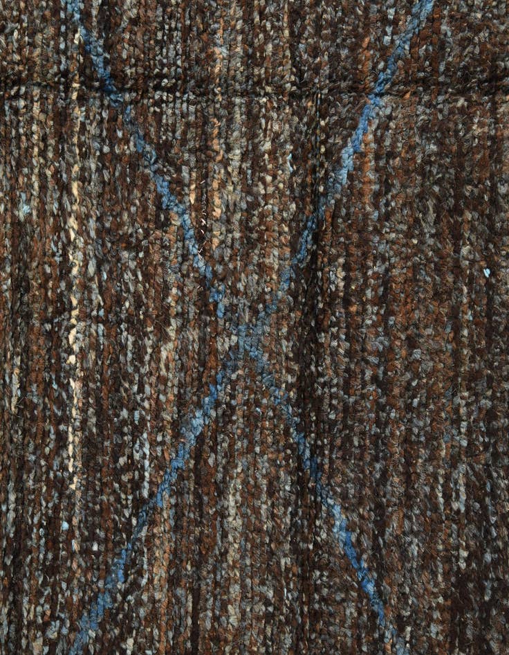 Detail image of 6' 3 x 9' 6  Hand Knotted Moroccan Wool Rug