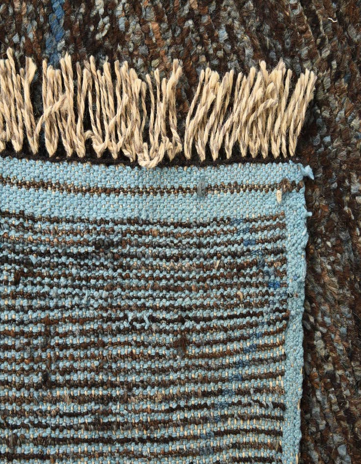 Detail image of 6' 3 x 9' 6  Hand Knotted Moroccan Wool Rug