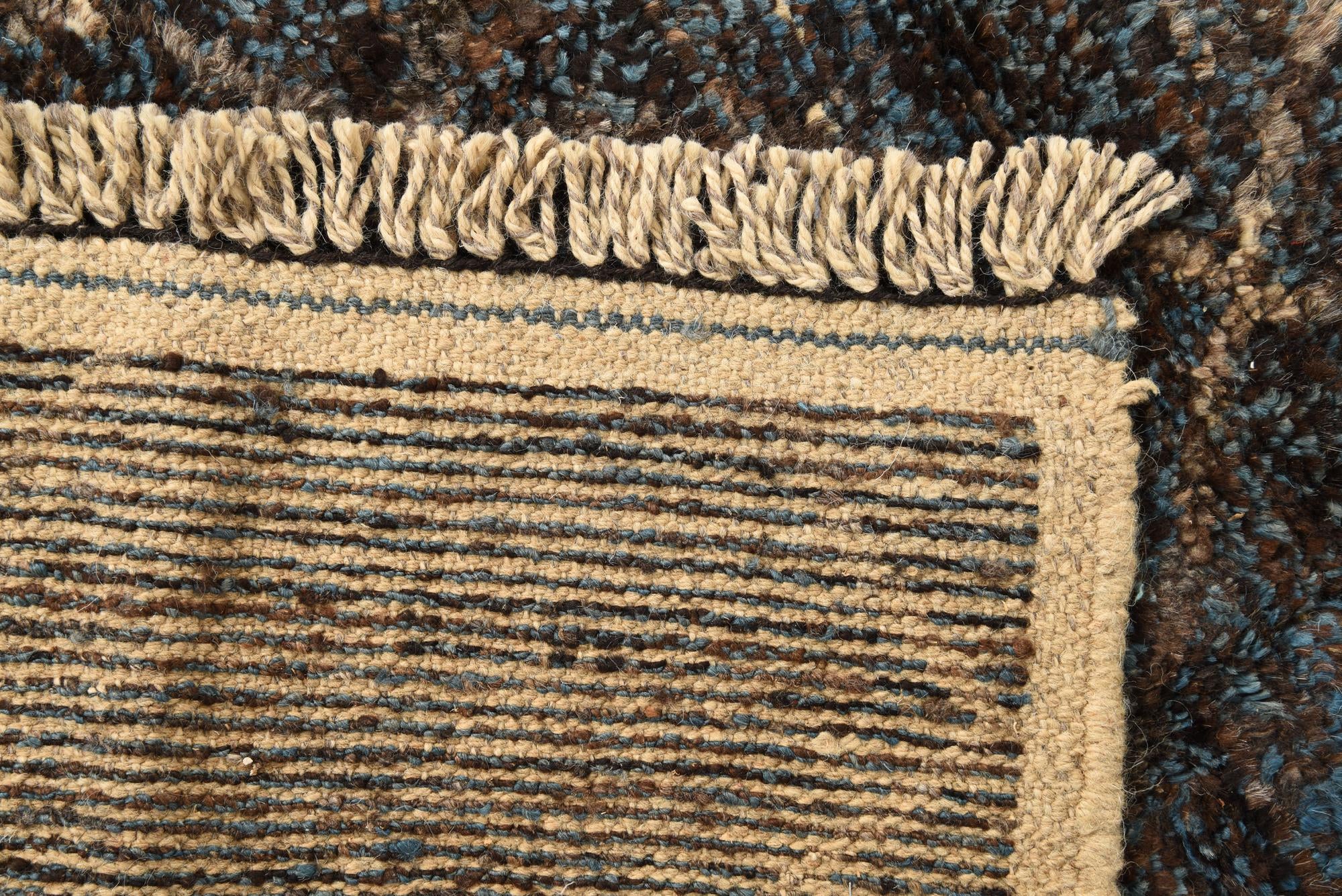 6' 1 x 9' 6 Hand Knotted Moroccan Wool Rug