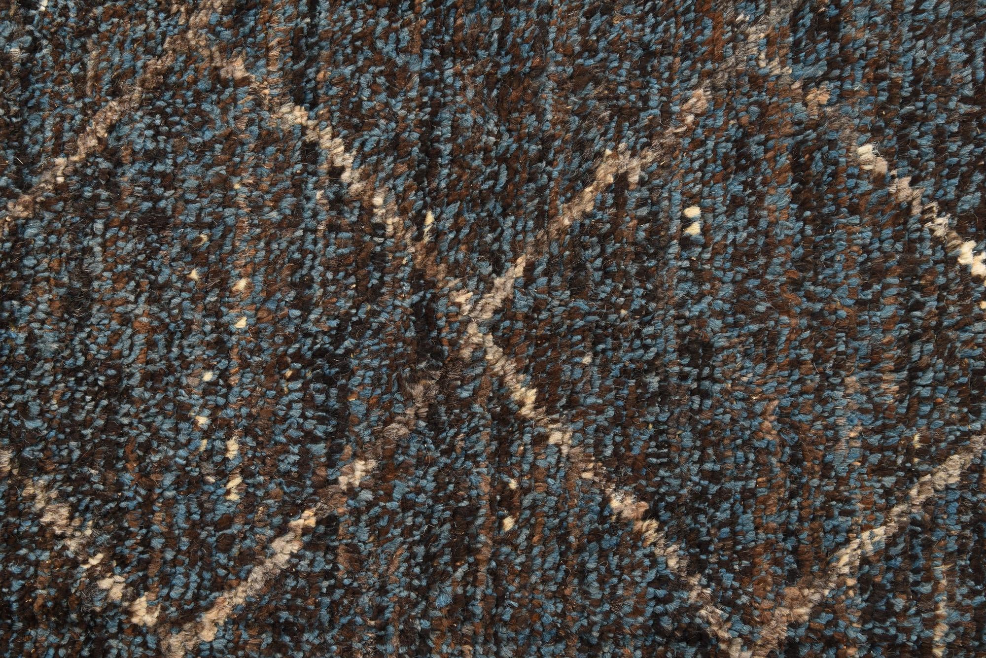6' 1 x 9' 6 Hand Knotted Moroccan Wool Rug