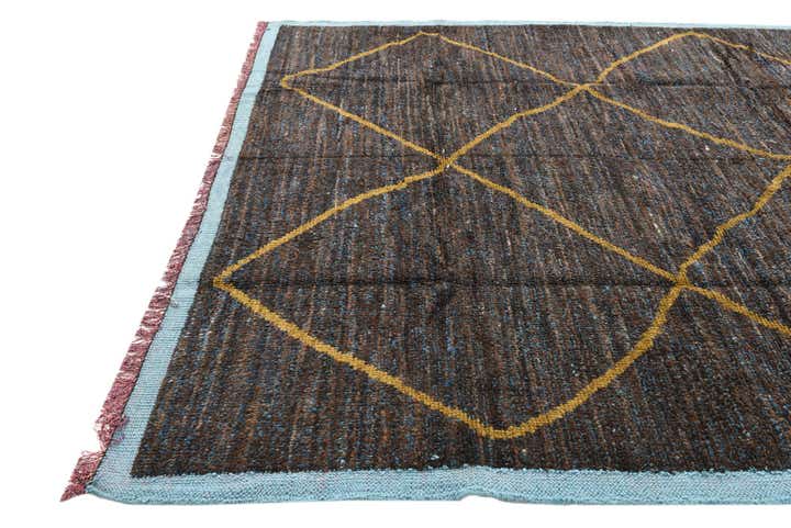 7' 9 x 10' 3 Hand Knotted Moroccan Wool Rug