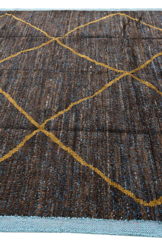 Detail image of 7' 9 x 10' 3 Hand Knotted Moroccan Wool Rug
