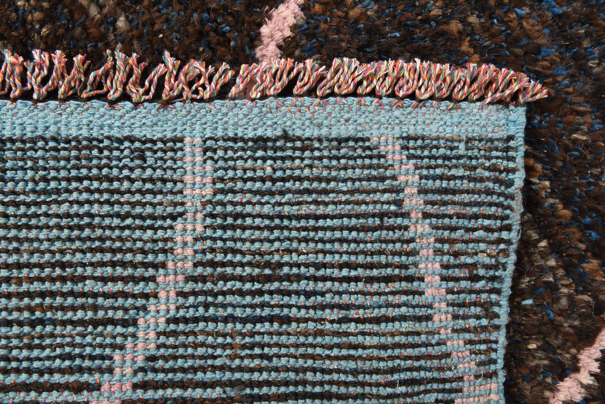 7' 8 x 10' 5 Hand Knotted Moroccan Wool Rug