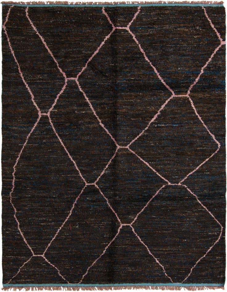 Detail image of 7' 8 x 10' 5 Hand Knotted Moroccan Wool Rug