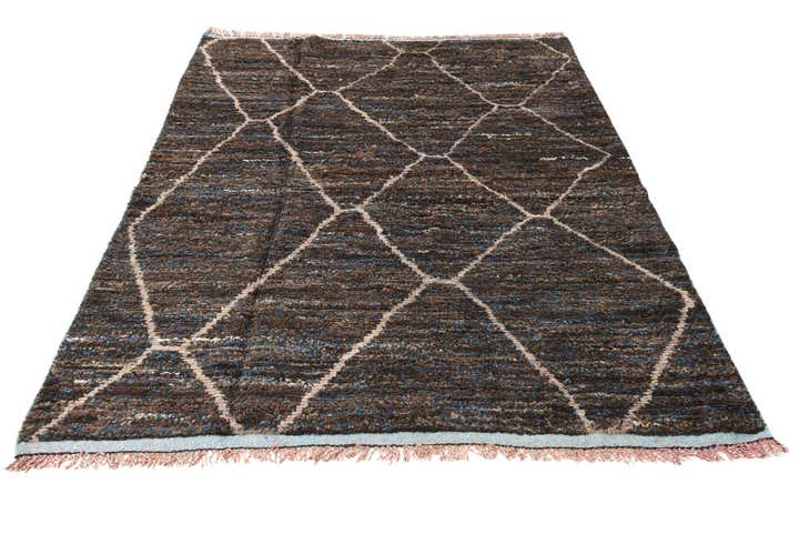 5' 2 x 7' 4 Hand Knotted Moroccan Wool Rug
