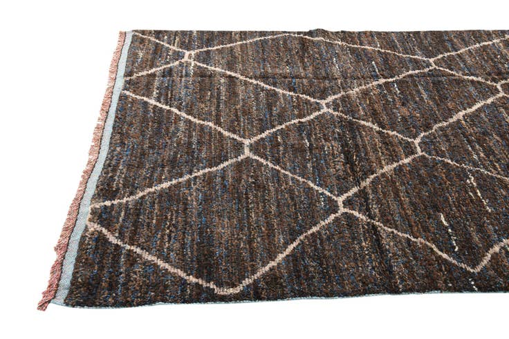 Detail image of 5' 2 x 7' 4 Hand Knotted Moroccan Wool Rug