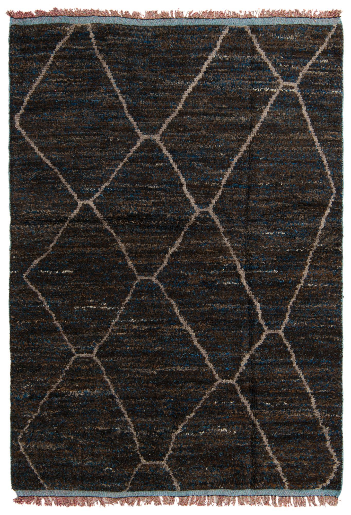5' 2 x 7' 4 Hand Knotted Moroccan Wool Rug