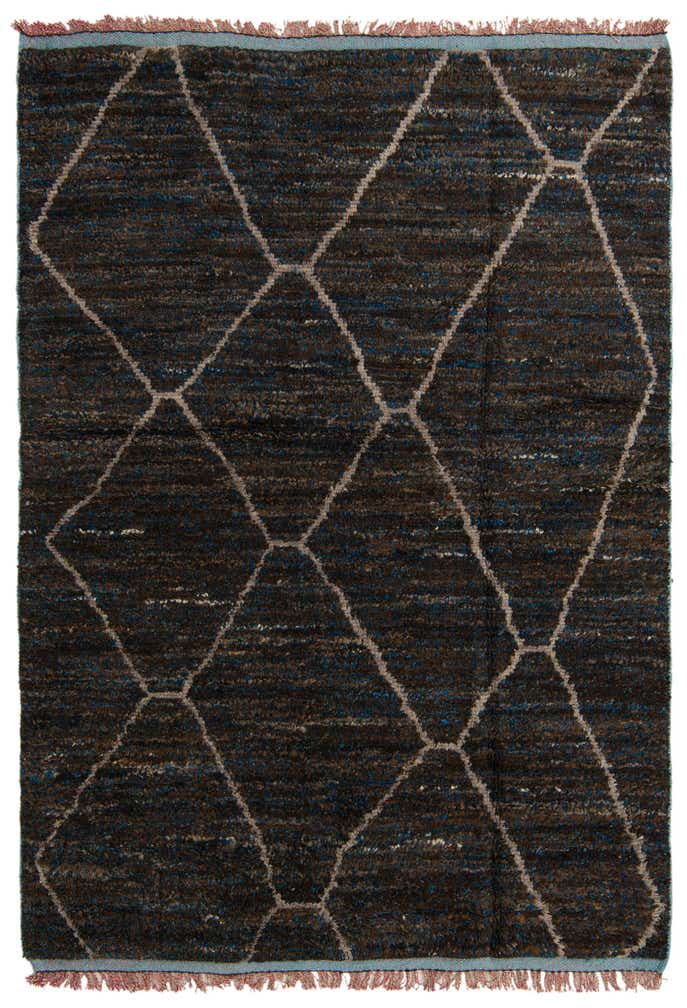 5' 2 x 7' 4 Hand Knotted Moroccan Wool Rug