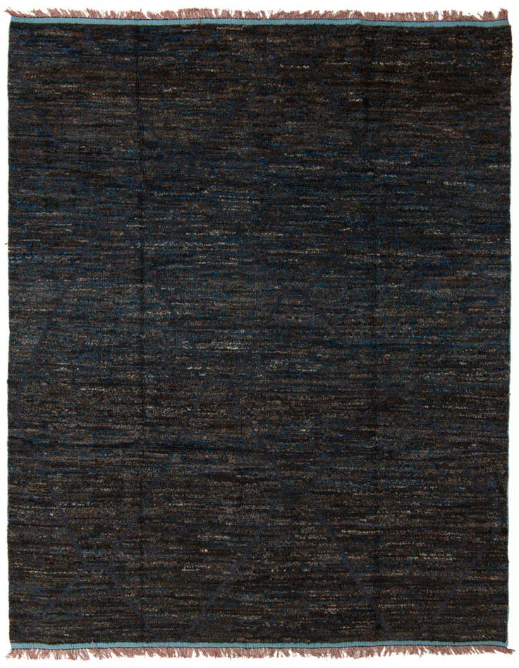Detail image of 8' x 10' 4 Hand Knotted Moroccan Wool Rug
