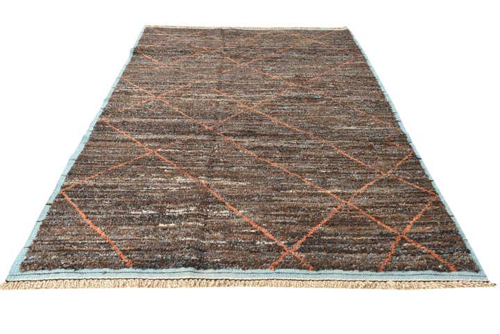 185cm x 290cm anudado a mano marroquí Alfombra Lana