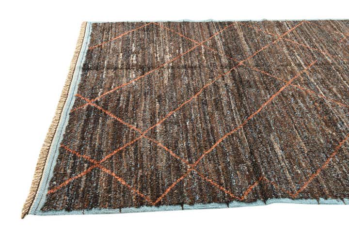 185cm x 290cm anudado a mano marroquí Alfombra Lana