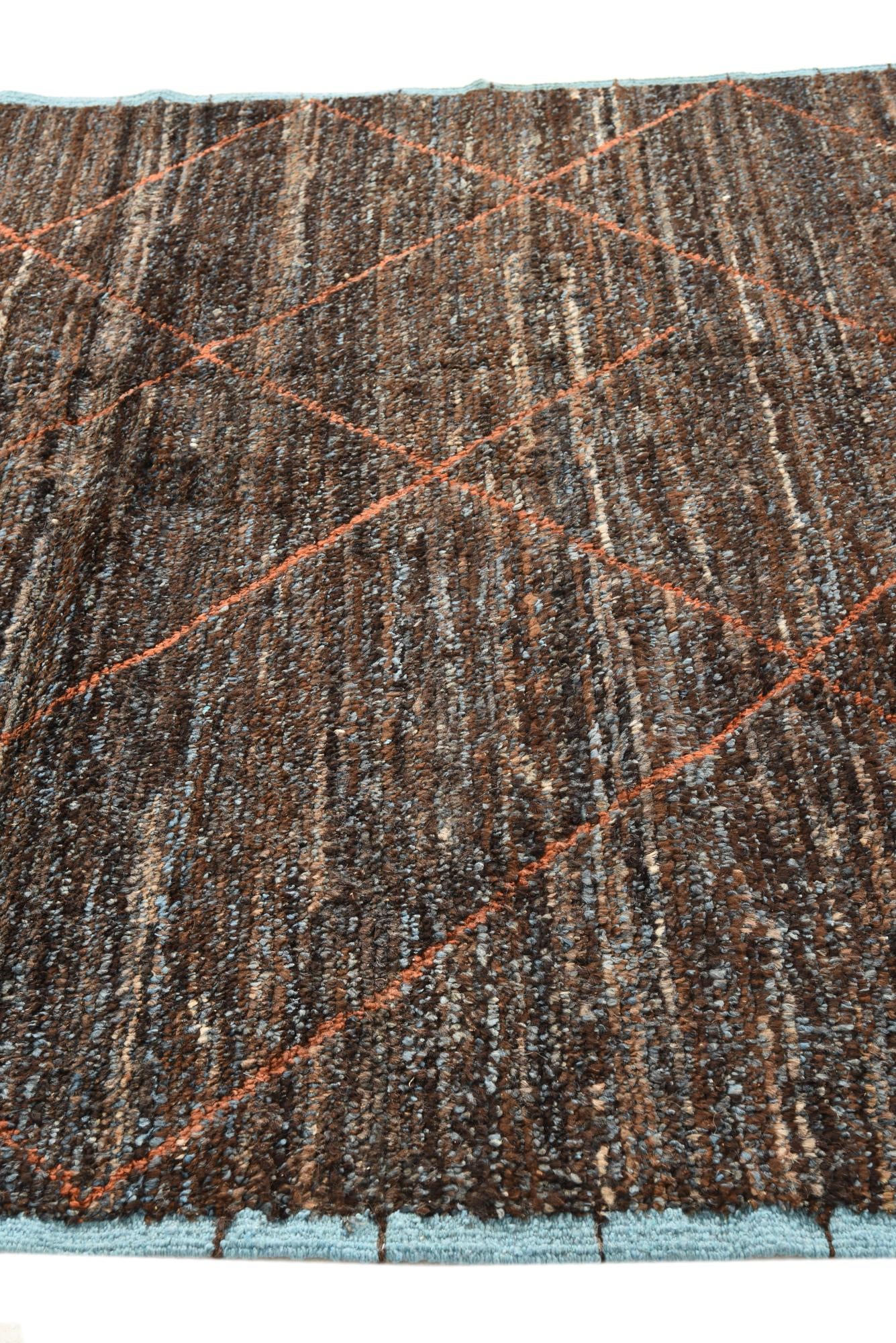 185cm x 290cm anudado a mano marroquí Alfombra Lana
