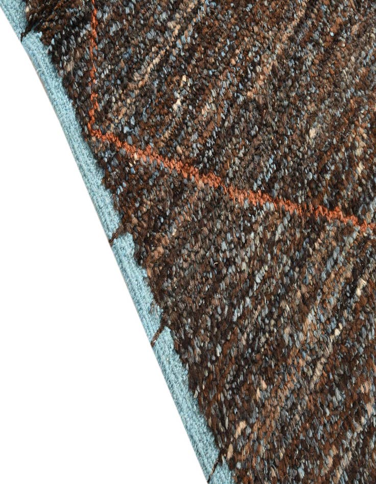 Detail image of 6' x 9' 6  Hand Knotted Moroccan Wool Rug