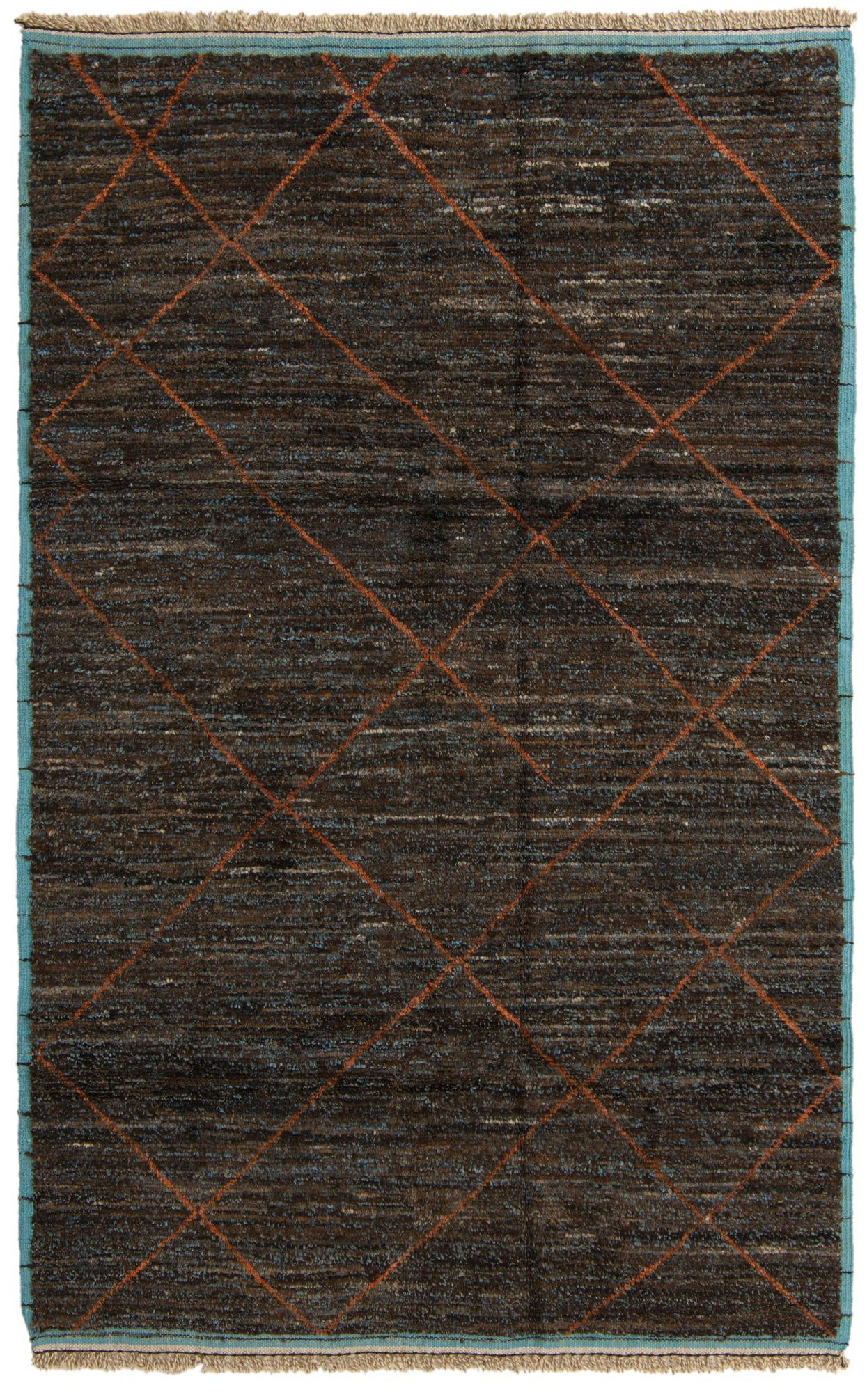 185cm x 290cm anudado a mano marroquí Alfombra Lana