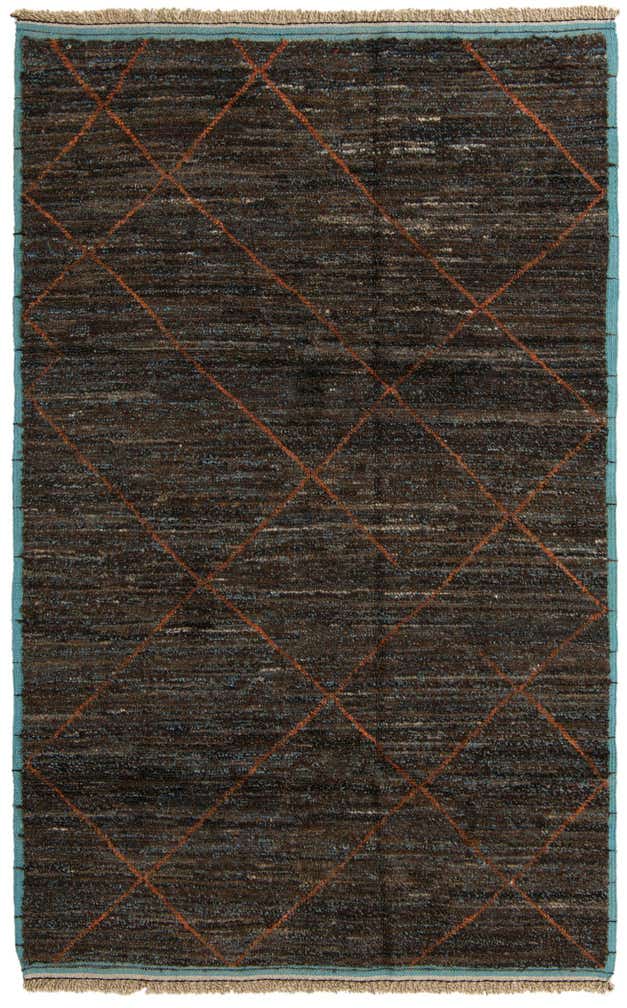 185cm x 290cm anudado a mano marroquí Alfombra Lana