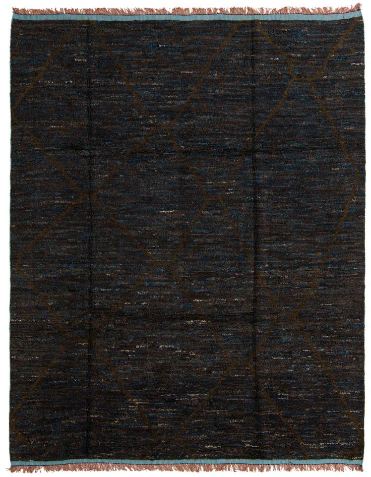Detail image of 8' x 11' 1 Hand Knotted Moroccan Wool Rug
