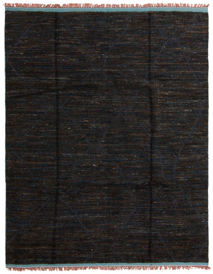 Detail image of 8' x 10' 4 Hand Knotted Moroccan Wool Rug