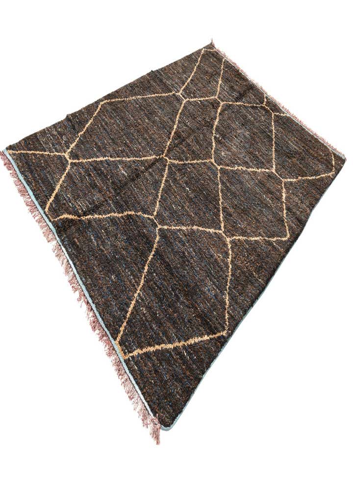 6' 3 x 9' 3 Hand Knotted Moroccan Wool Rug