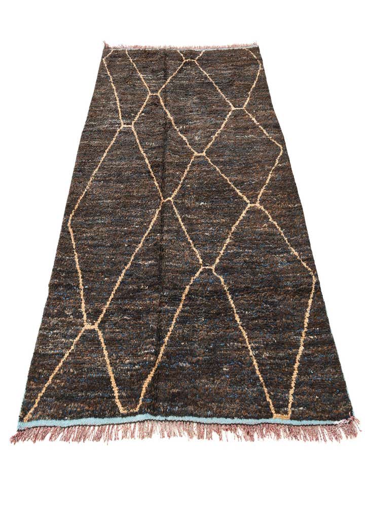 6' 3 x 9' 3 Hand Knotted Moroccan Wool Rug