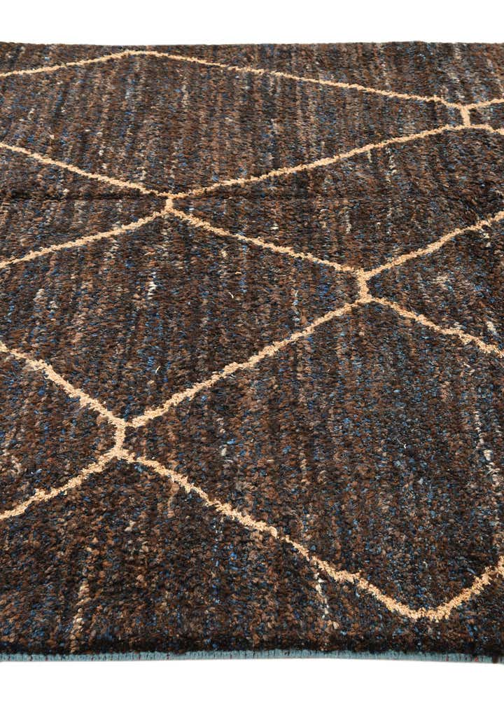 6' 3 x 9' 3 Hand Knotted Moroccan Wool Rug
