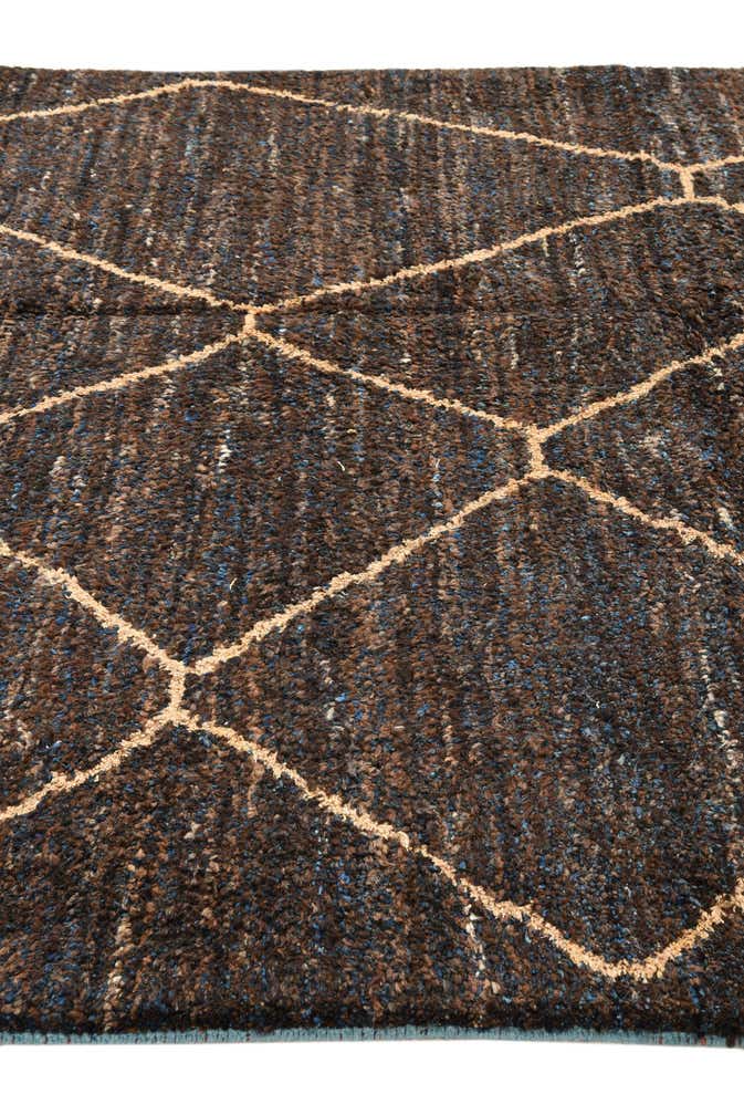 6' 3 x 9' 3 Hand Knotted Moroccan Wool Rug
